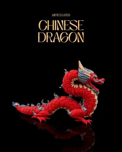 Dragão articulado para coleção