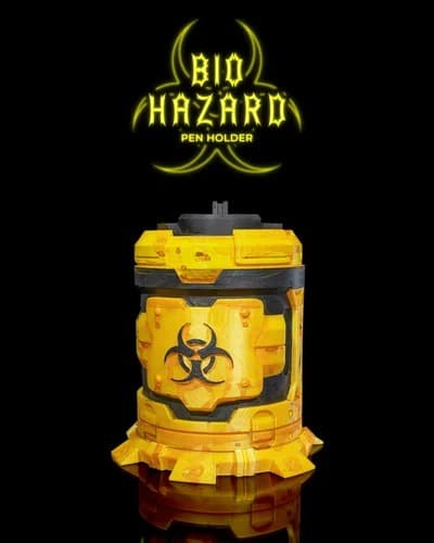 Porta-canetas com visual industrial