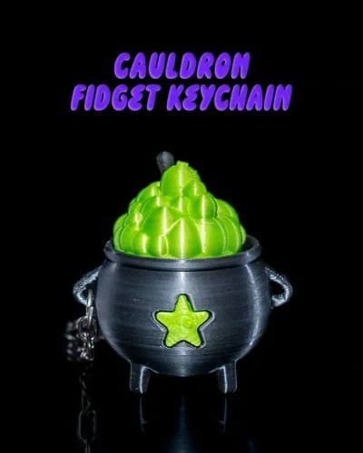 Chaveiro fidget de caldeirão