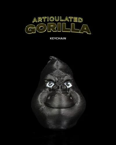 Chaveiro articulado de gorila