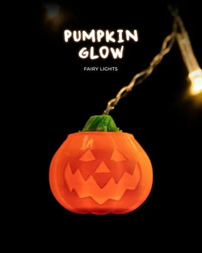 Conjunto de luzes decorativas de abóbora