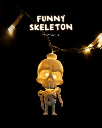 Conjunto de luzes decorativas de esqueleto