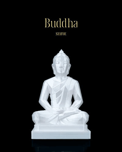 Estátua religiosa decorativa em impressão 3D