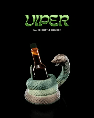 Suporte para molho com tema serpente