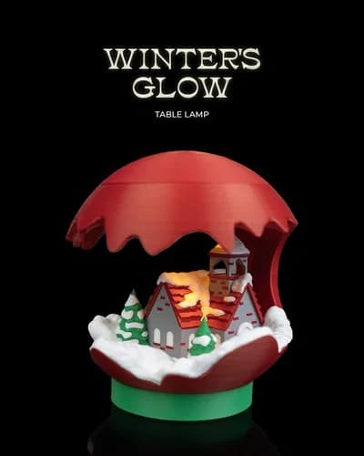 Luminária temática de inverno