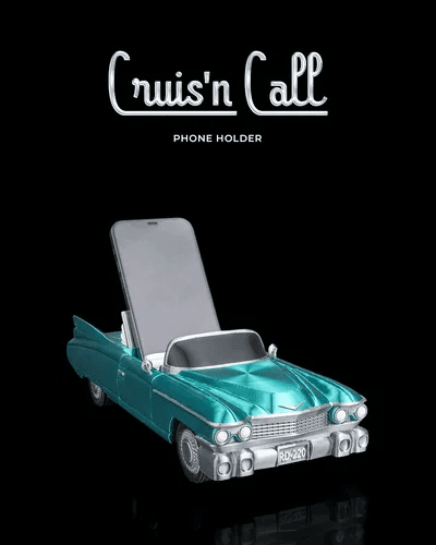 Suporte para celular em formato de carro