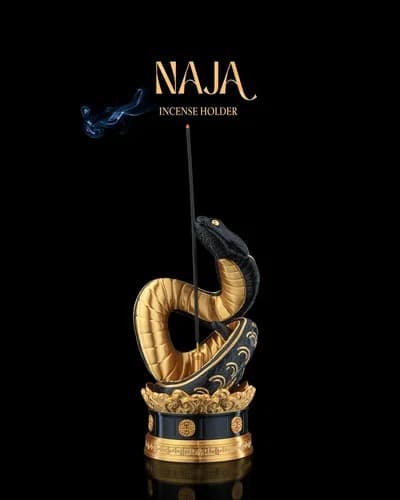 Porta-incenso em formato de serpente
